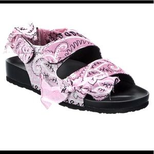 NWT Arizona Love Apache Bandana Pink Sandals